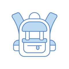 Backpack vector icon