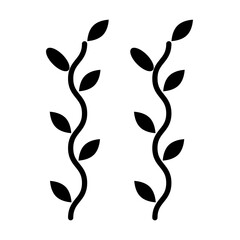 Naklejka premium Vines icon style