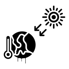 Solar Radiation icon style