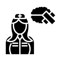 Mental Health Nurse icon style