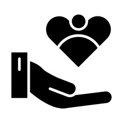Patients Care icon style