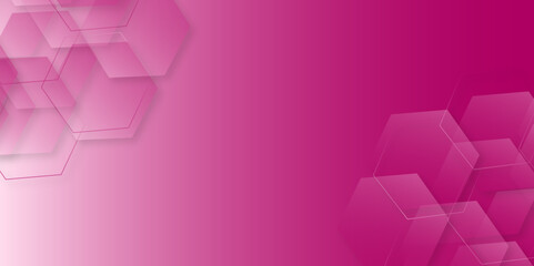 Abstract technology background with hexagons. modern geometric hexagon shape Poster, wallpaper, Landing page. geometric hexagonal, triangle, shape. Vector illustration. can be used in cover design.