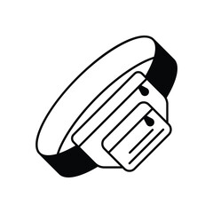 Waist Bag vector icon