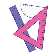 Back to school supplies and education sticker girly aesthetic lovely color earning, internet course, knowledge, education concept.