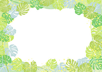 Background nature freehand Leaf background. Leaf nature style with space for text - design for  background social media, postcards, poster, business card, flyer, brochure other.