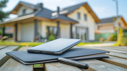 Mobile phones for communication, accessing property dana, and taking notes