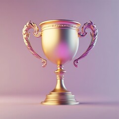 3D Reward Trophy Icon: Award of Victory Illustration Logo