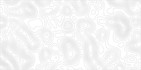 Abstract background with topographic map white background. The stylized height of the topographic map contour in black lines. gradient multicolor wave curve lines banner background design.