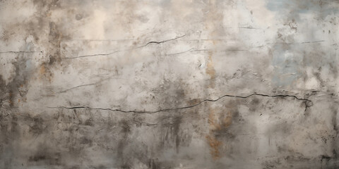 Obraz premium Cracked Concrete Wall Texture Background Gray Brown White