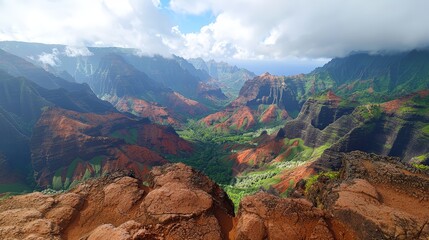 Naklejka premium Waimea Canyon Drive