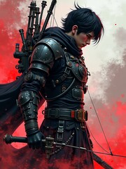 Fototapeta premium soldier with sword