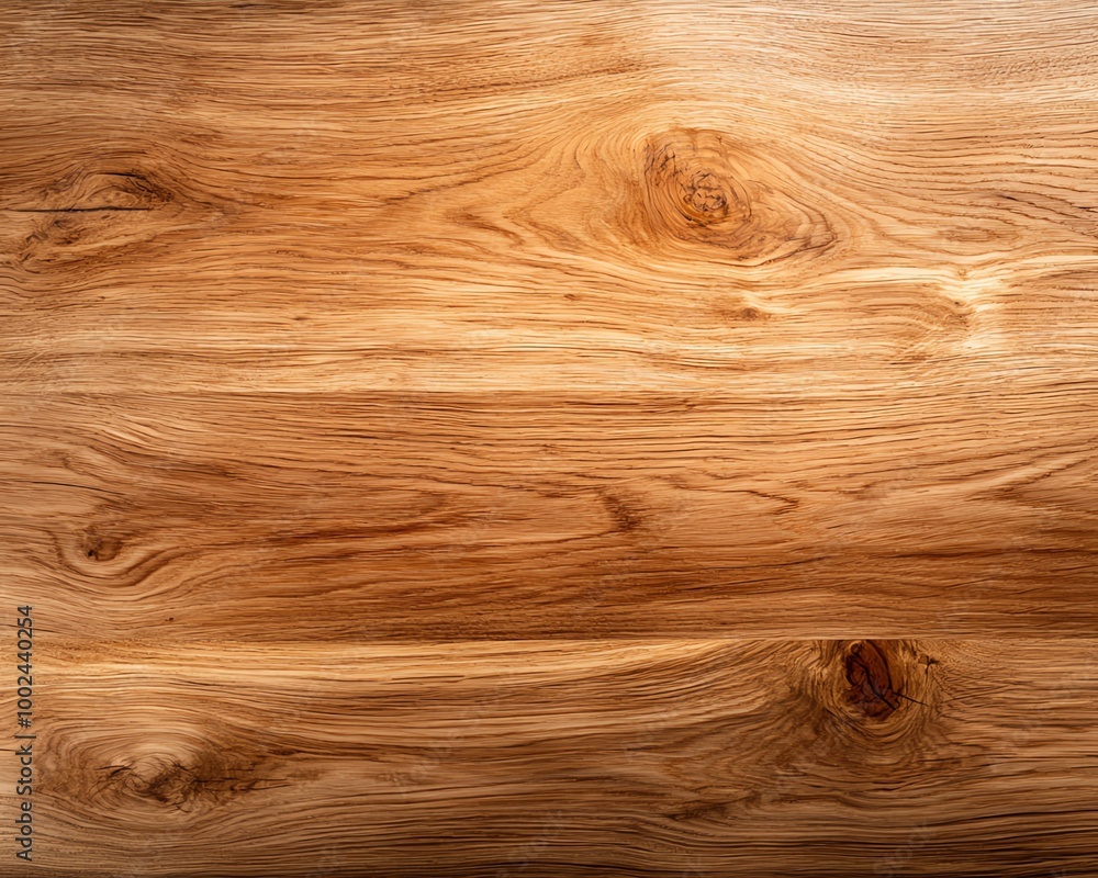 Poster close-up of a polished wooden texture with beautiful grain patterns, perfect for background or desig