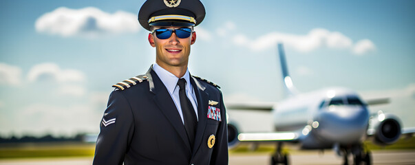 A confident pilot poses