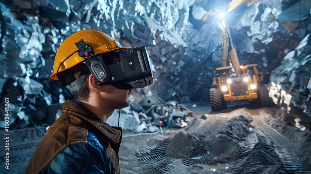 Poster mining in a futuristic virtual reality environment
