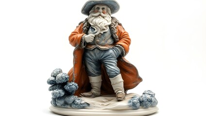 a statue of a person in a hat

