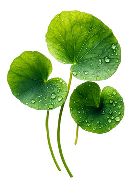 Cica leaf on white background, known for anti-inflammatory skin benefits