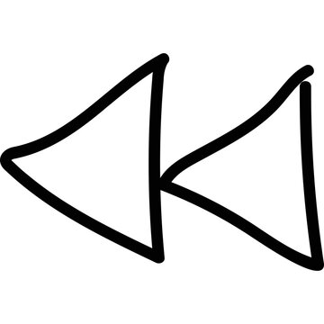 recommend clip art: Simple vector icon rewind button