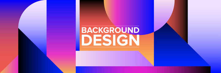 Modern abstract background for presentation design, dynamic shapes composition. Vector illustration