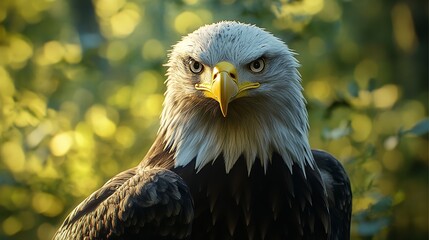 Fototapeta premium Close up of a eagle. Image of animal. copy space for text.