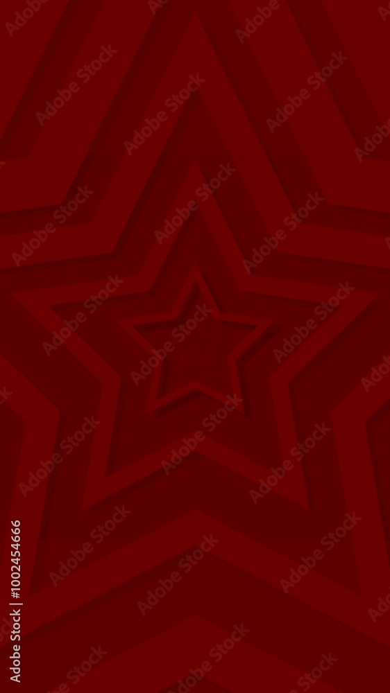 Wall mural red star pattern loop video background
