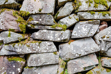 Stone wall in the nature of South Tyrol