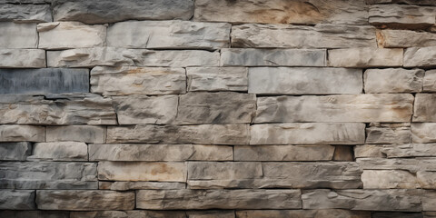 Rough Stone Wall Texture Background  Grey and Brown