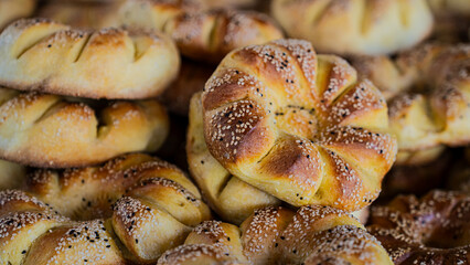 traditional oriental Arabic Uzbek pilaf with meat in a cauldron. Central Asian Pilaf Center in Uzbekistan in Tashkent