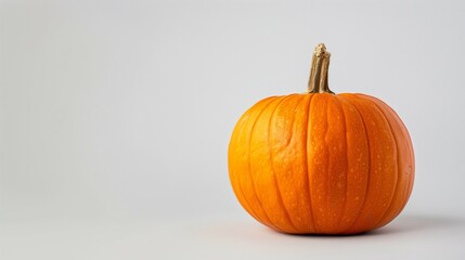 Halloween Pumpkin isolated on gray background
