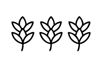 Serene Minimalist Leaves Vector Design for Calm Spaces
