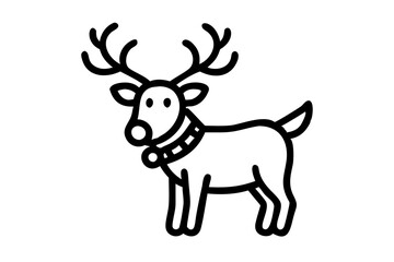 Beautifully Crafted Stylized Reindeer Vector Illustration for Festive Artwork
