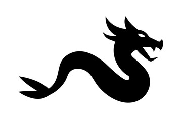 Vibrant Vector Illustration of a Majestic Stylized Dragon Soaring Through a Colorful Fantasy Landscape
