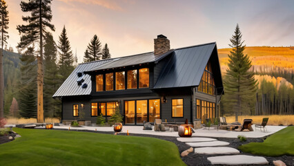 house in the mountains