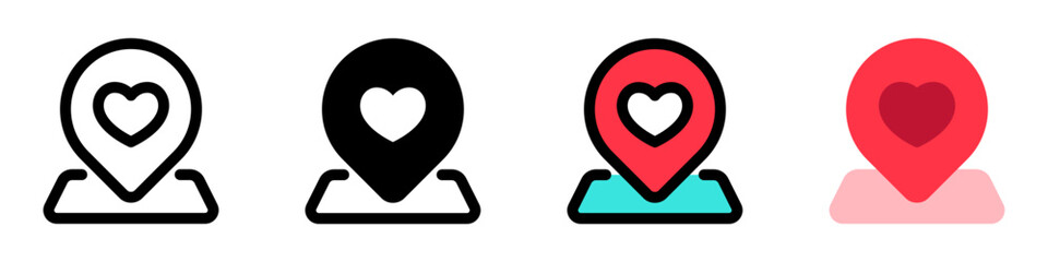 Editable wedding location vector icon. Wedding, valentine, love, celebration. Part of a big icon set family. Perfect for web and app interfaces, presentations, infographics, etc