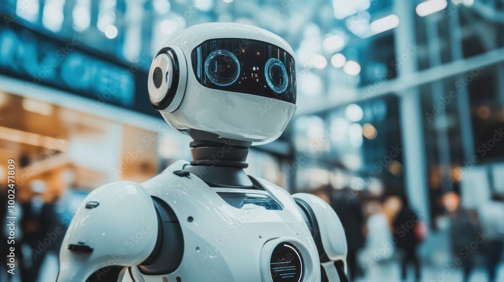 Poster robots assisting in disaster management efforts, ensuring rapid response to emergencies like earthqu