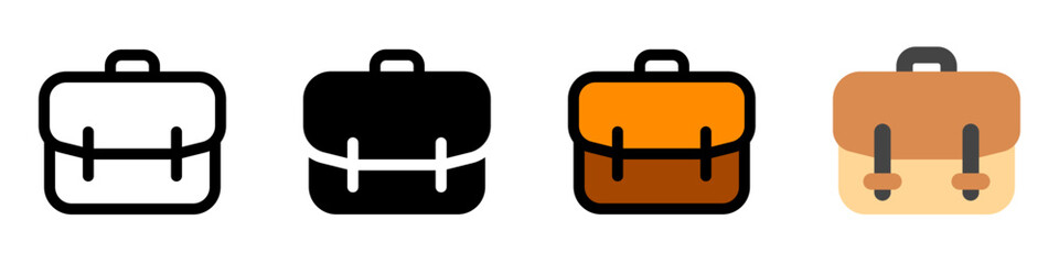 Editable briefcase, suitcase, portfolio vector icon. Business, work, travel. Part of a big icon set family. Perfect for web and app interfaces, presentations, infographics, etc
