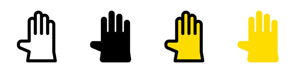 Editable rubber glove vector icon. Industry, household, gardening, landscaping. Part of a big icon set family. Perfect for web and app interfaces, presentations, infographics, etc