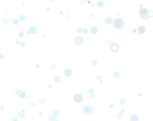 Light bokeh confetti background. White blue holiday texture.
