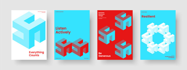 Fototapeta premium Abstract Report Template. Creative Business Presentation Design. Isolated Brochure Layout. Book Cover. Banner. Flyer. Background. Poster. Magazine. Brand Identity. Catalog. Pamphlet. Newsletter