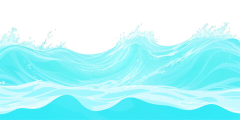 Transparent abstract soft blue and green abstract water color ocean wave texture background. Banner Graphic Resource as background for ocean wave and water wave abstract graphics