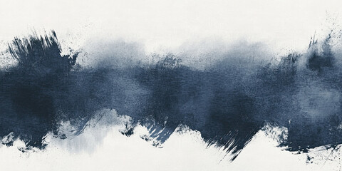 Oil paint strokes on wide canvas textured color background decorating art painting illustration, generated ai	
