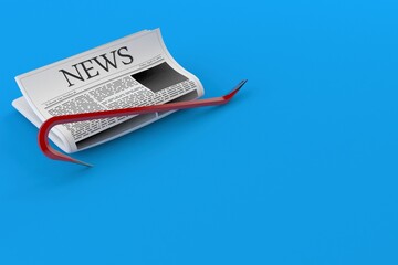 Crowbar with newspaper