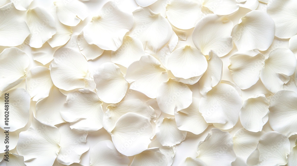 Sticker   A large bouquet of white flowers on a white background