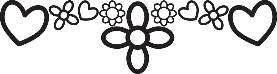 Obraz premium petal doodle illustration