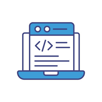 Code Editor vector icon stock illustration