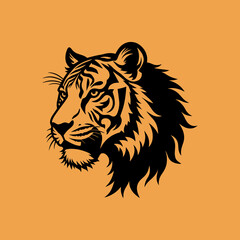 Majestic Tiger Head Vector