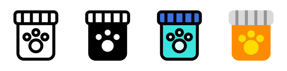 Editable pet medicine vector icon. Veterinary, animal, pet care, pet shop. Part of a big icon set family. Perfect for web and app interfaces, presentations, infographics, etc