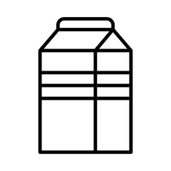 Dairy Carton line icon
