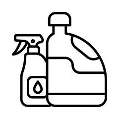 Cleaning Supplies line icon