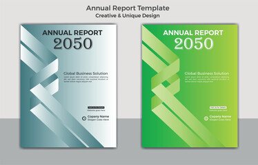 Vector Professional modern annual Report Cover And Data Pregentation