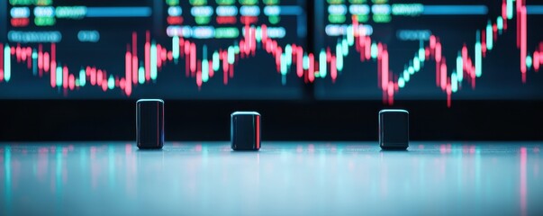 Modern Financial Office with Multiple Screens